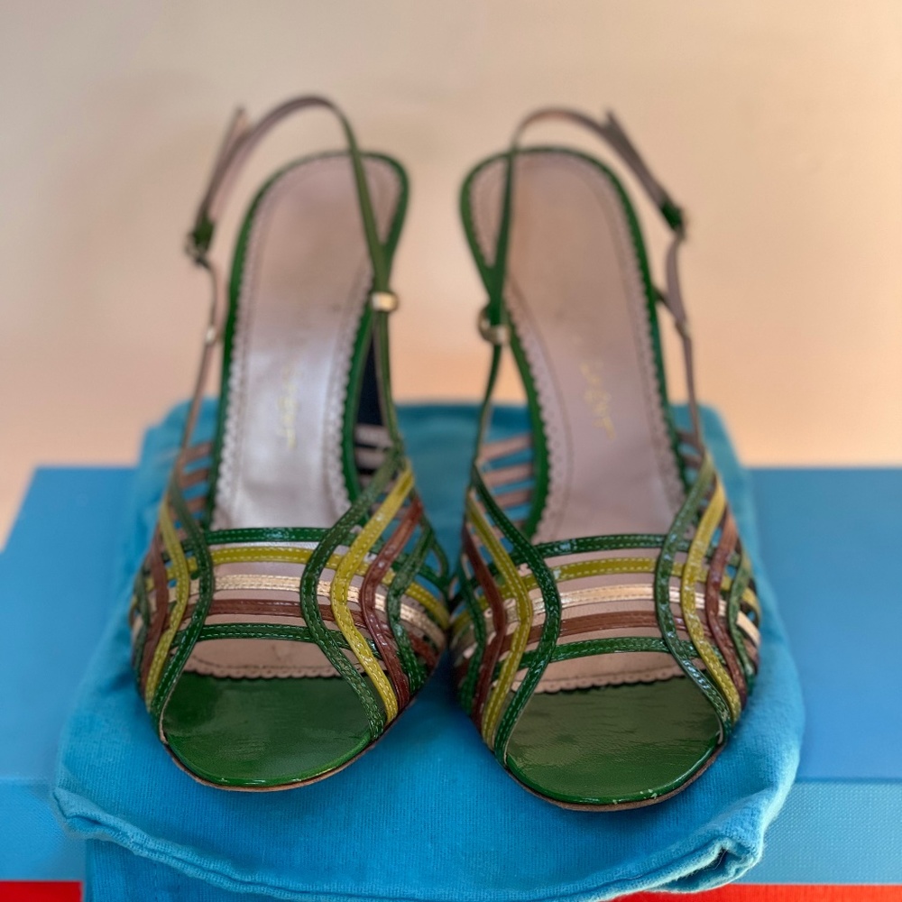 Jean-Michel Cazabat vintage sling-back heels